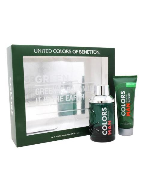 SET GREEN CABALLERO UNITED COLORS OF BENETTON 2 PZ