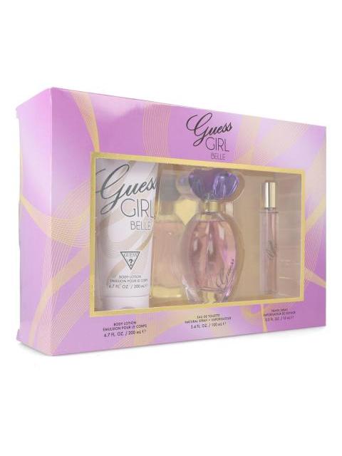 SET GUESS GIRL BELLE 3PZ 100ML EDT BODY LOTIO 15ML EDT MUJER