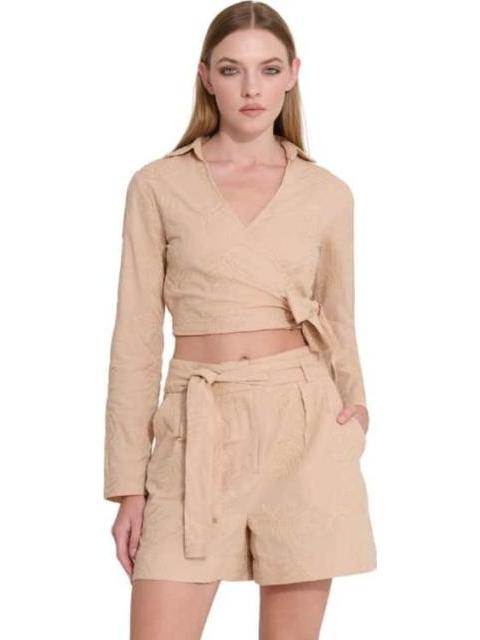 SHORT BORDADO CAMEL HOLLY LAND