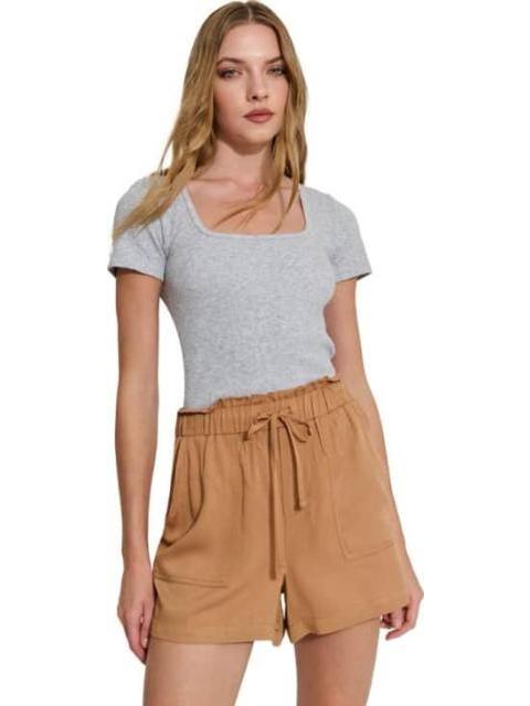 SHORT CINTURA ALTA CAMEL PRIMARK