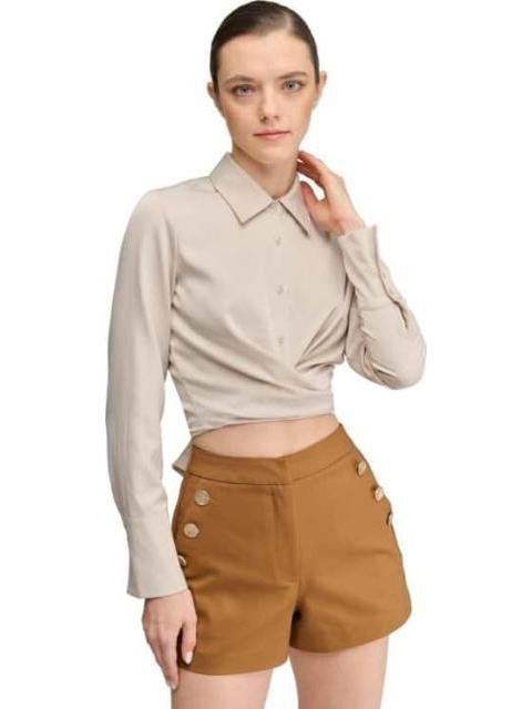 SHORT CINTURA ALTA ROJO LADRILLO HOLLY LAND