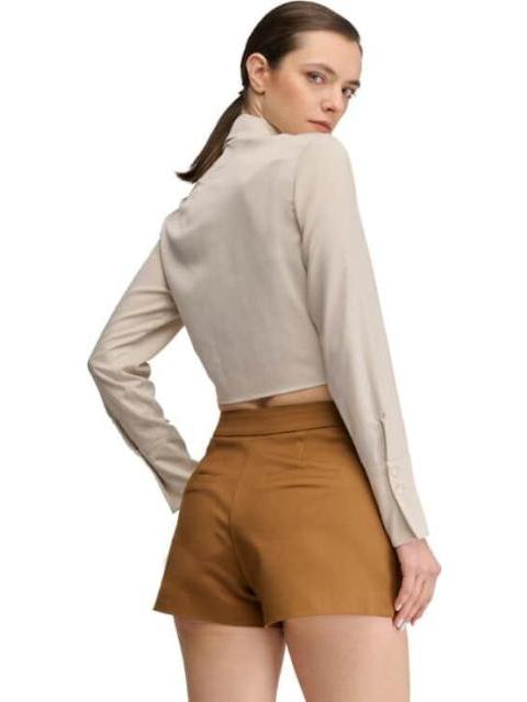 SHORT CINTURA ALTA ROJO LADRILLO HOLLY LAND