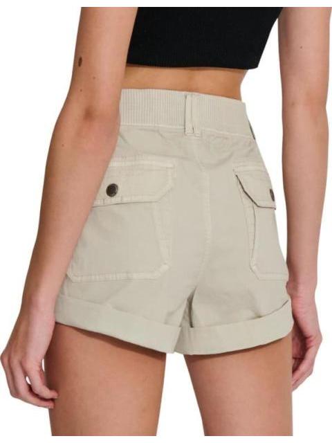SHORT DE GABARDINA CON ELASTICO GRIS HOLLY LAND