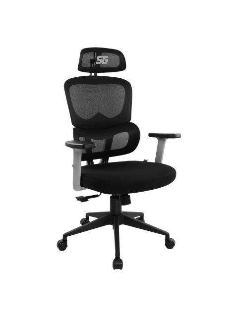 SILLA VORAGO START THE GAME CGM400BK MESH - RECLINABLE - DESCANSA BRAZOS 1D - NEGRA