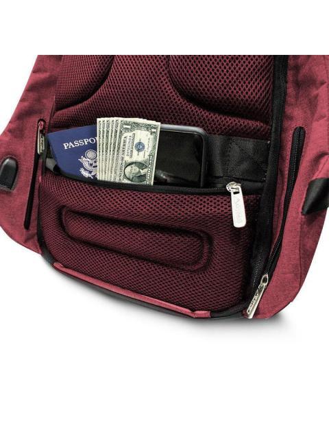 SKYPEAK MOCHILA SHIELD-115PO PARA LAPTOP 15.6 ROJO