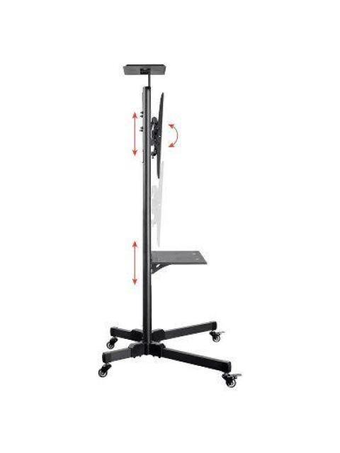 SOPORTE MOVIL BROBOTIX PARA PANTALLAS DE 32 - 70 PULGADAS HASTA 50KG NEGRO 963050