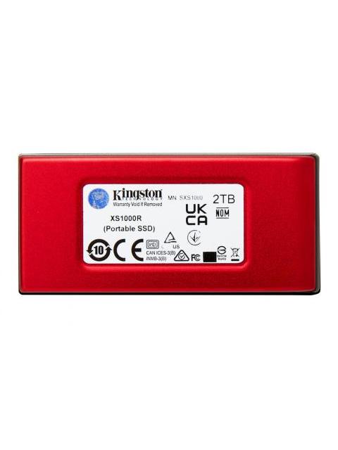 SSD EXTERNO KINGSTON XS1000 2TB USB C ROJO