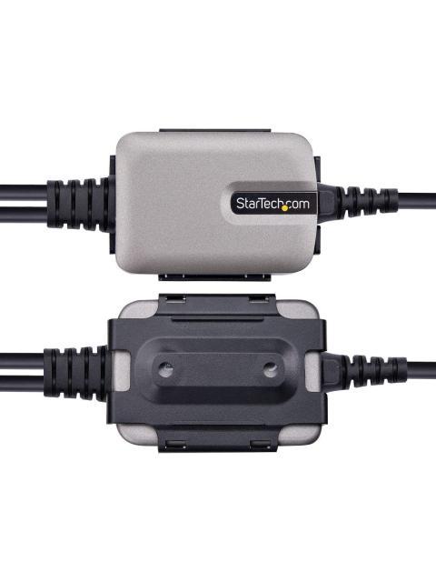 STARTECH  ADAPTADOR 2X RS-232 MACHO - USB MACHO 60CM NEGRO-GRIS