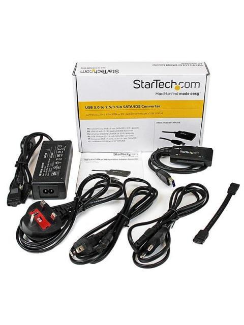 STARTECH  ADAPTADOR CONVERTIDOR SATA IDE 2.5-3.5 A USB 3.0 SUPER SPEED PARA DISCO DURO