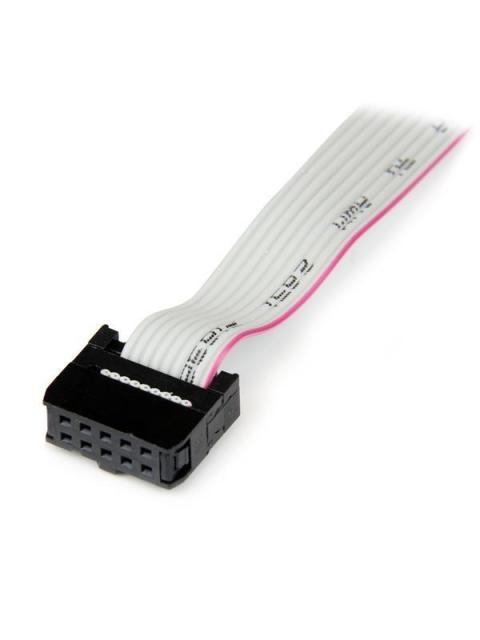 STARTECH  ADAPTADOR DE HEADER BRACKET SERIAL PARA TARJETA MADRE DB9 RS232 - IDC 10-PIN 40CM