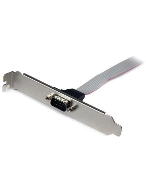 STARTECH  ADAPTADOR DE HEADER BRACKET SERIAL PARA TARJETA MADRE DB9 RS232 - IDC 10-PIN 40CM