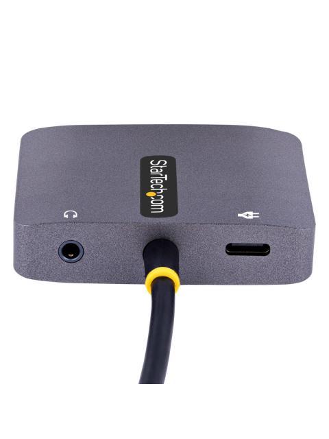 STARTECH  ADAPTADOR DE VIDEO USB C MACHO - HDMI-VGA HEMBRA GRIS
