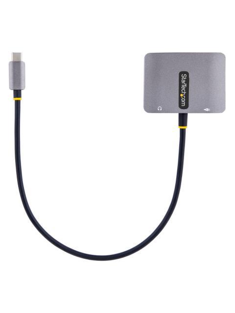 STARTECH  ADAPTADOR DE VIDEO USB C MACHO - HDMI-VGA HEMBRA GRIS