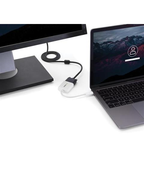 STARTECH  ADAPTADOR DE VIDEO USB C - VGA BLANCO