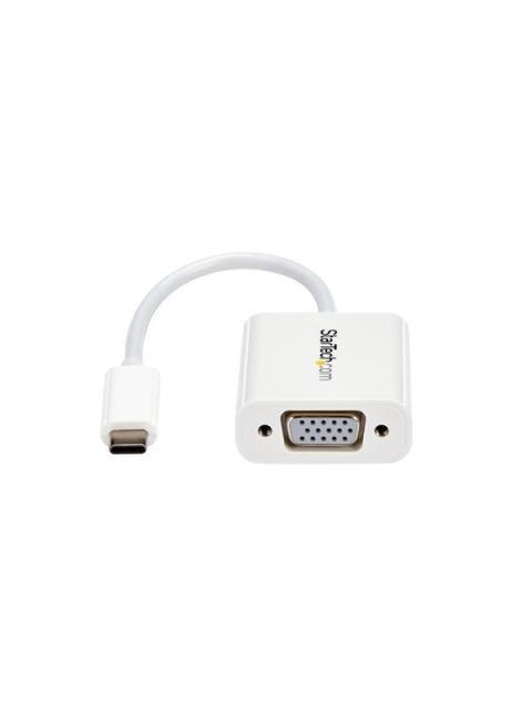 STARTECH  ADAPTADOR DE VIDEO USB C - VGA BLANCO