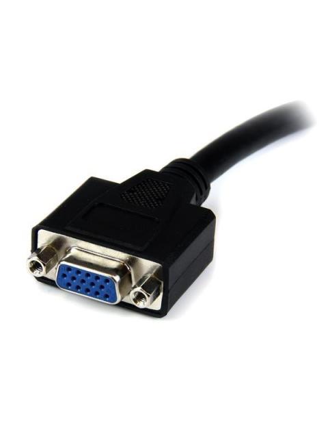 STARTECH  ADAPTADOR DVI MACHO - VGA HEMBRA 20CM NEGRO