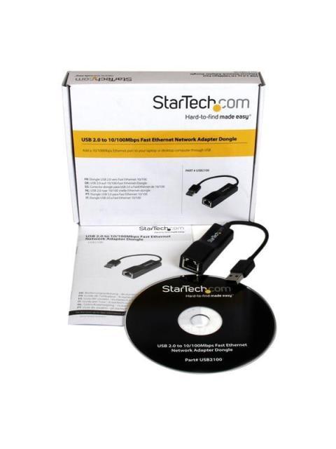 STARTECH  ADAPTADOR EXTERNO USB 2.0 DE RED FAST ETHERNET 10-100 MBPS 15CM