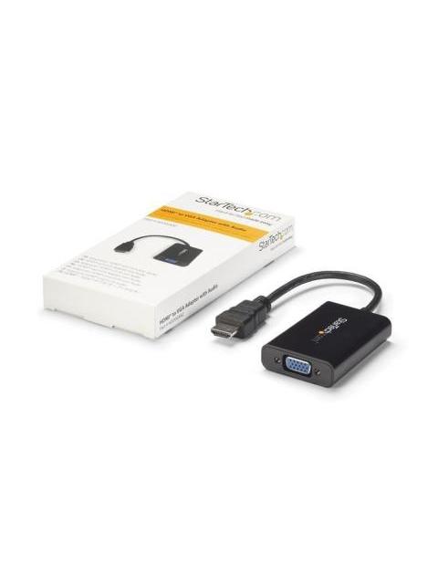 STARTECH  ADAPTADOR HDMI 19-P MACHO - VGA 15-P HEMBRA NEGRO