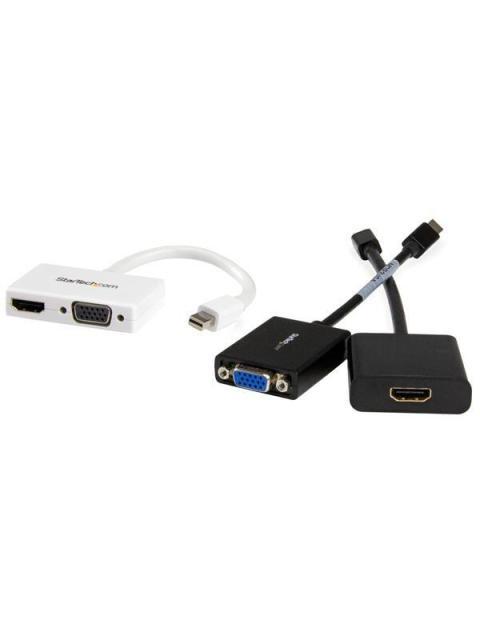 STARTECH  ADAPTADOR MINI DISPLAYPORT 1.2 - HDMI-VGA 1080P BLANCO