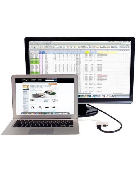 STARTECH  ADAPTADOR MINI DISPLAYPORT 1.2 - HDMI-VGA 1080P BLANCO