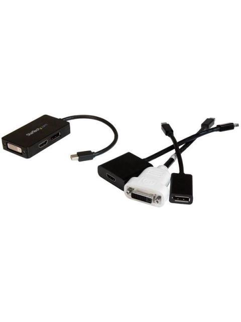STARTECH  ADAPTADOR MINI DISPLAYPORT 1.2 MACHO - DVI-HDMI-DP NEGRO