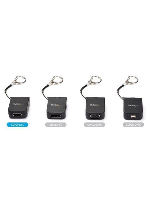 STARTECH  ADAPTADOR PORTATIL USB C MACHO - HDMI HEMBRA NEGRO