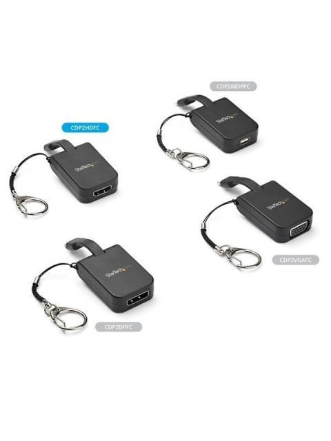 STARTECH  ADAPTADOR PORTATIL USB C MACHO - HDMI HEMBRA NEGRO
