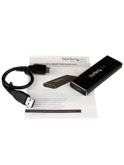 STARTECH  ADAPTADOR SSD M.2 (SATA-B-KEY-NGFF) A USB MICRO-B CON GABINETE PROTECTOR