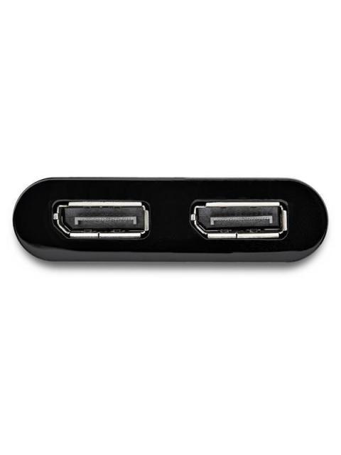 STARTECH  ADAPTADOR USB 3.0 MACHO - 2X DISPLAYPORT HEMBRA NEGRO