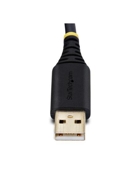 STARTECH  ADAPTADOR USB A MACHO - DB9 RS232 MACHO 3 METROS NEGRO