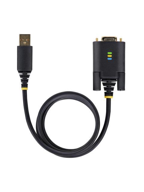 STARTECH  ADAPTADOR USB A MACHO - DB9 RS232 MACHO 3 METROS NEGRO