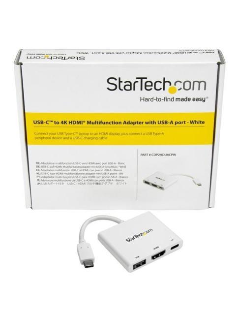 STARTECH  ADAPTADOR USB-C MACHO - HDMI 4K HEMBRA BLANCO