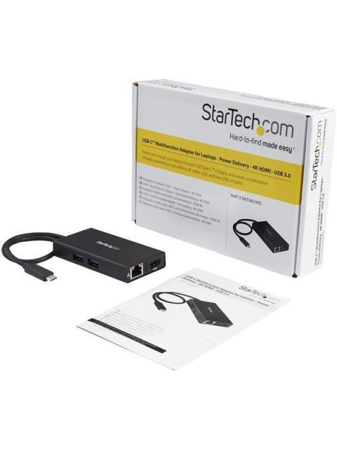 STARTECH  ADAPTADOR USB-C MULTIFUNCION PARA LAPTOPS 4K HDMI USB 3.0