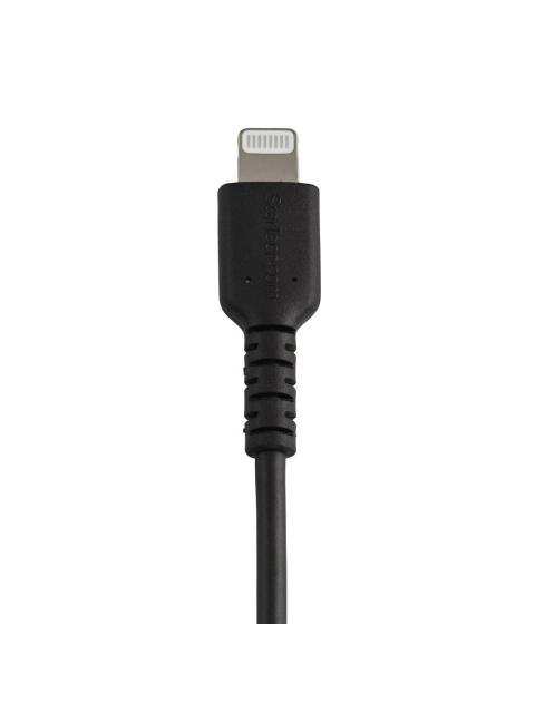 STARTECH  CABLE DE CARGA CERTIFICADO MFI LIGHTNING MACHO - USB A 2.0 MACHO 15CM NEGRO PARA PARA IPOD-IPHONE-IPAD