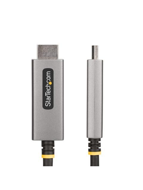 STARTECH  CABLE DISPLAYPORT 1.4 MACHO - HDMI 2.1 MACHO 144HZ 2 METROS NEGRO-GRIS