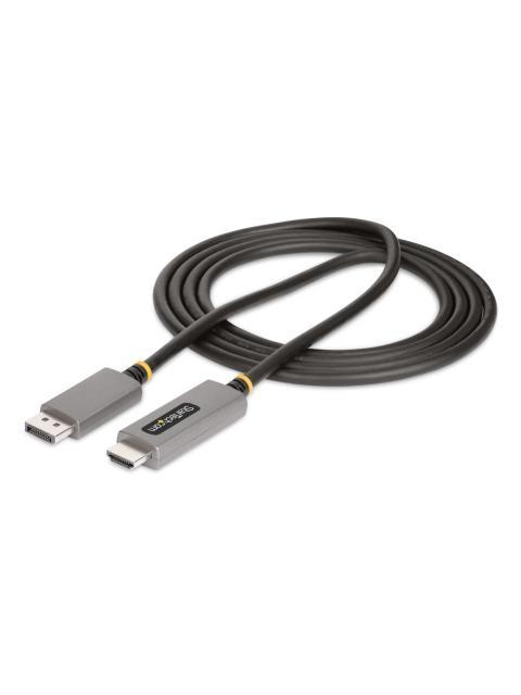 STARTECH  CABLE DISPLAYPORT 1.4 MACHO - HDMI 2.1 MACHO 144HZ 2 METROS NEGRO-GRIS