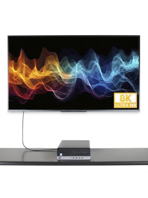 STARTECH  CABLE DISPLAYPORT 1.4 MACHO - HDMI 2.1 MACHO 144HZ 2 METROS NEGRO-GRIS