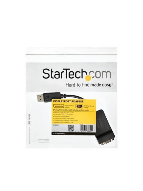 STARTECH  CABLE DISPLAYPORT 1.2 MACHO - VGA 25CM NEGRO