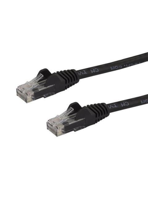 STARTECH  CABLE PATCH CAT6 UTP SIN ENGANCHES RJ-45 MACHO - RJ-45 MACHO 1 METRO NEGRO