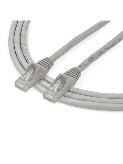 STARTECH  CABLE PATCH CAT6 UTP SIN ENGANCHES RJ-45 MACHO - RJ-45 MACHO 2 METROS GRIS