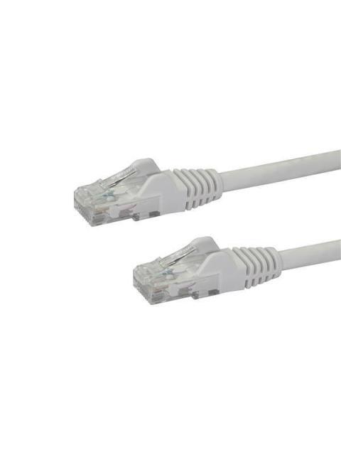 STARTECH  CABLE PATCH CAT6 UTP SIN ENGANCHES RJ-45 MACHO - RJ-45 MACHO 50CM BLANCO