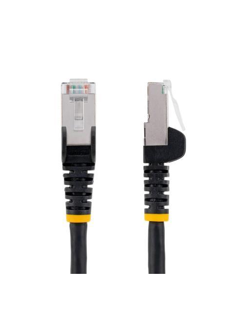 STARTECH  CABLE PATCH CAT6A STP BLINDADO SIN ENGANCHES RJ-45 MACHO - RJ-45 1.8 METROS NEGRO