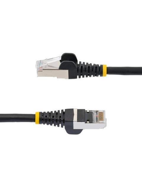 STARTECH  CABLE PATCH CAT6A STP BLINDADO SIN ENGANCHES RJ-45 MACHO - RJ-45 1.8 METROS NEGRO