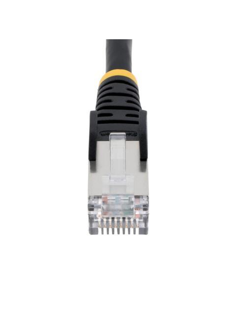 STARTECH  CABLE PATCH CAT6A STP BLINDADO SIN ENGANCHES RJ-45 MACHO - RJ-45 1.8 METROS NEGRO