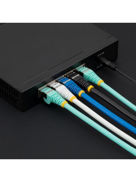 STARTECH  CABLE PATCH CAT6A STP BLINDADO SIN ENGANCHES RJ-45 MACHO - RJ-45 1.8 METROS NEGRO
