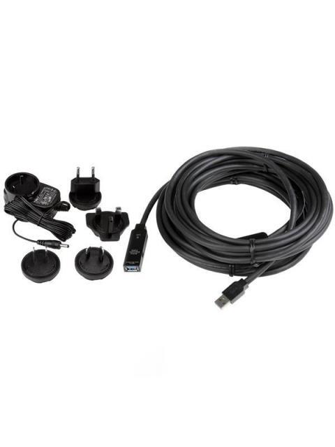 STARTECH  CABLE USB MACHO - USB HEMBRA 10 METROS NEGRO