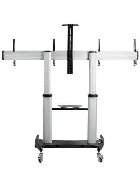 STARTECH  CARRITO SOPORTE STNDMTVDUO PARA DOS PANTALLAS 37 - 60 HASTA 5KG C-U PLATA