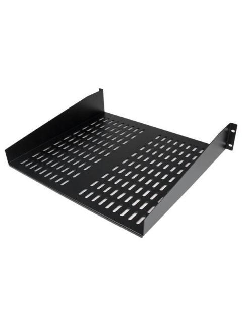 STARTECH  CHAROLA FIJA CANTILEVER VENTILADA PARA GABINETE RACK 2U 16 HASTA 22KG