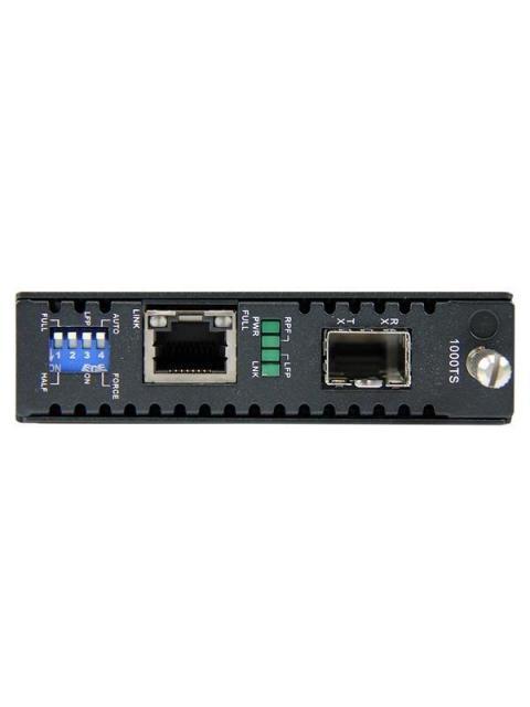 STARTECH  CONVERTIDOR DE MEDIOS GIGABIT ETHERNET UTP RJ45 A FIBRA CON UNA RANURA SFP DISPONIBLE