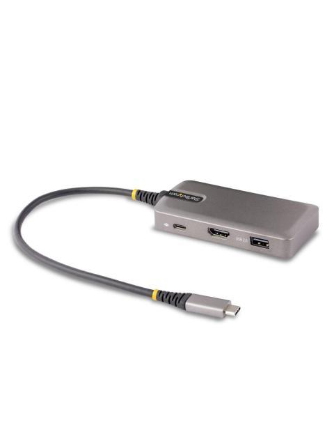 STARTECH  DOCKING STATION 104B-USBC-MULTIPORT USB 3.2 C 1X USB 3.2 2X USB 2.0 1X HDMI GRIS